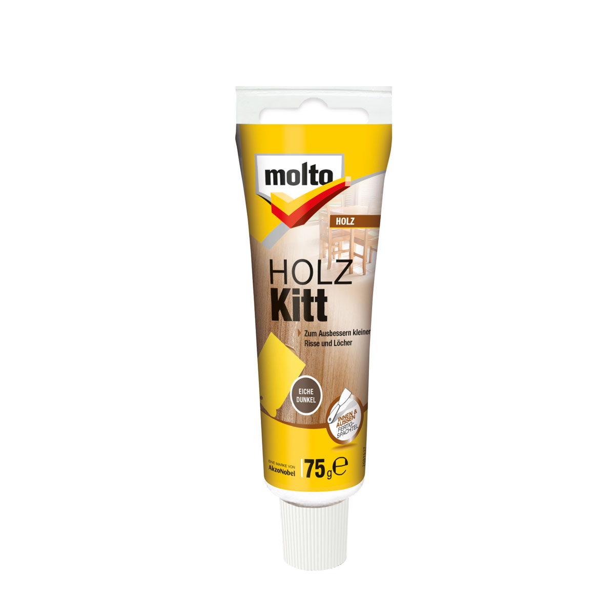 Molto Holz-Kitt Eiche dunkel 0,075 L Molto Holz-Kitt Eiche dunkel 0,075 L