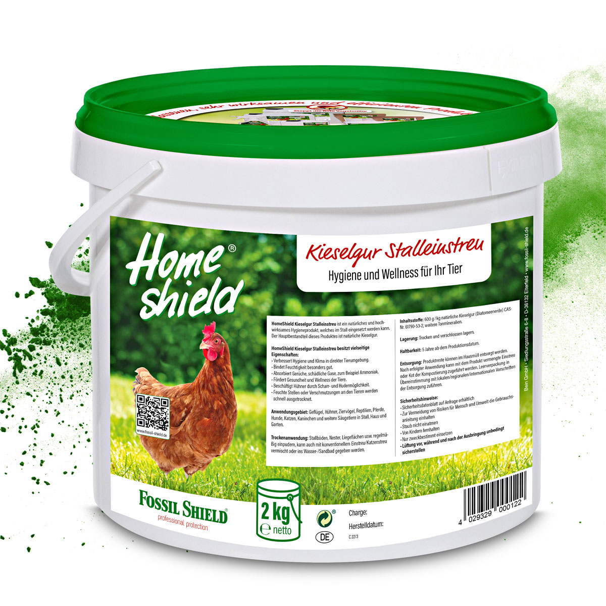 Home Shield Stalleinstreu Eimer 2 kg 