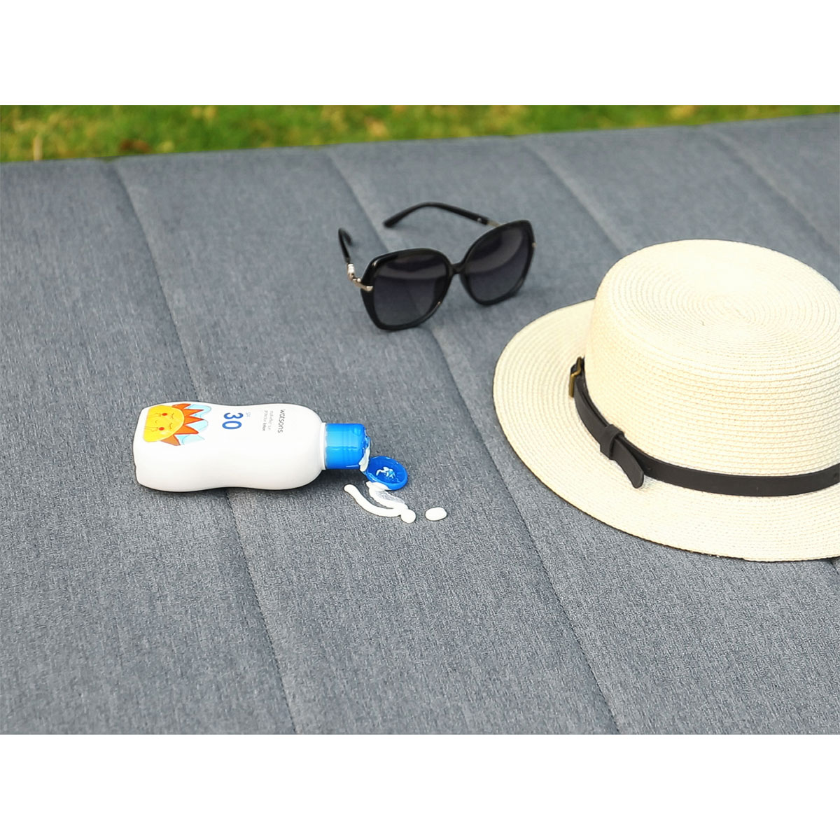 Haveson Outdoorsofa Novara wetterfester LIKA-TEX Bezugsstoff anthrazit Aluminiumgestell Bild 6