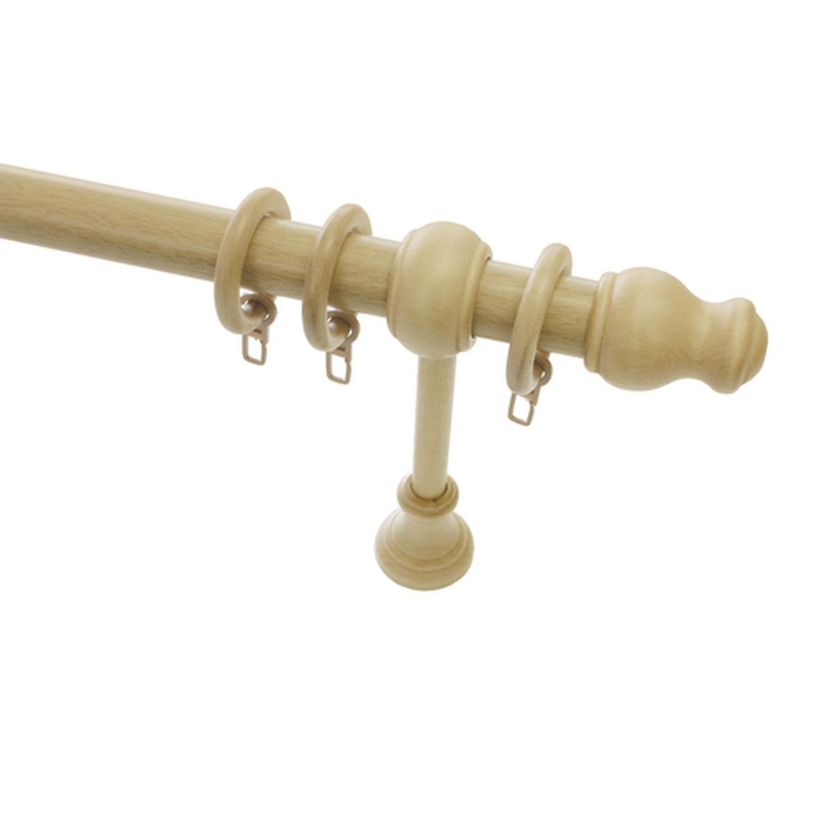 Gardinia Gardinenstange Lugano Classic Durchmesser 28 mm 200 cm Natur