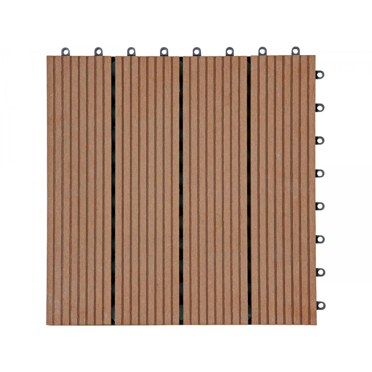 Hartmann WPC-Klickfliese braun 30 x 30 cm