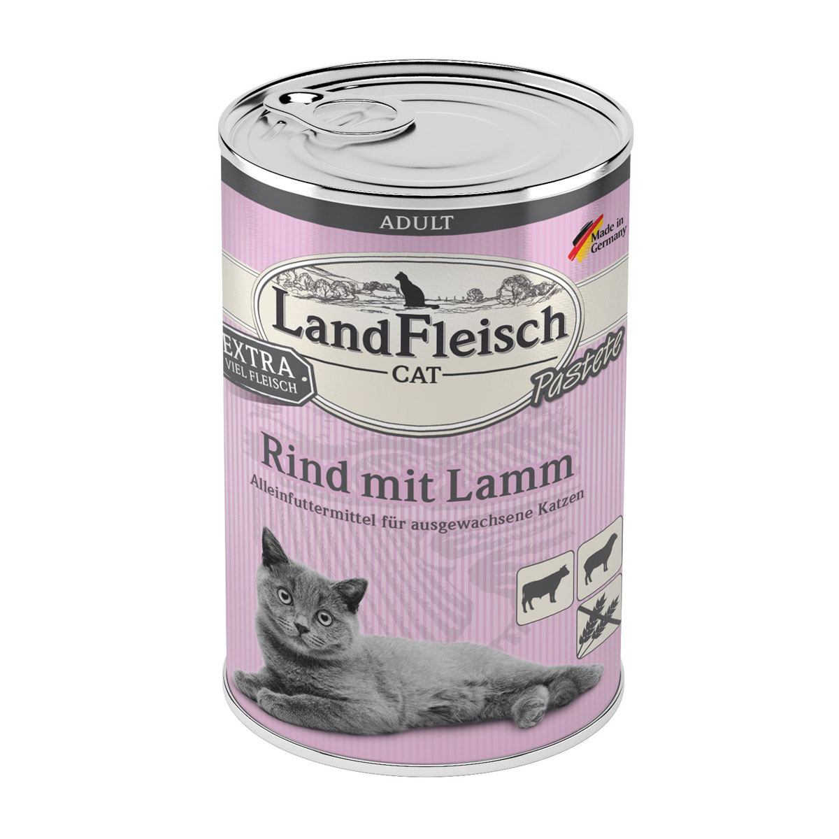 Landfleisch Cat  Adult Pastete Rind+Lamm 400g