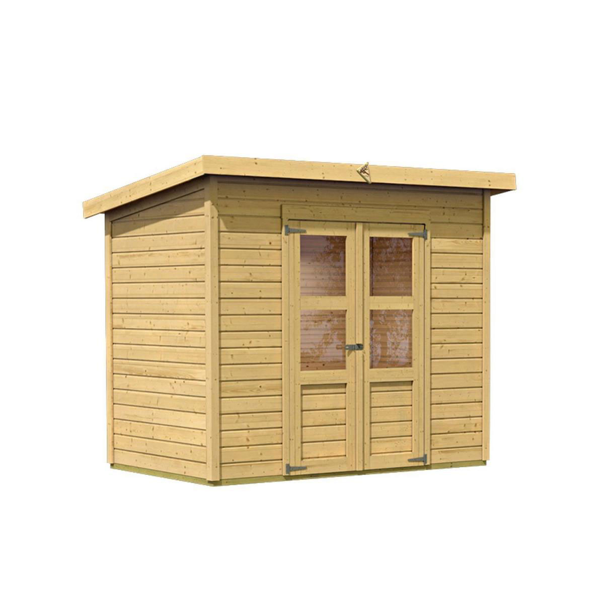 Karibu Gartenhaus Merseburg 6 naturbelassen Bild 2