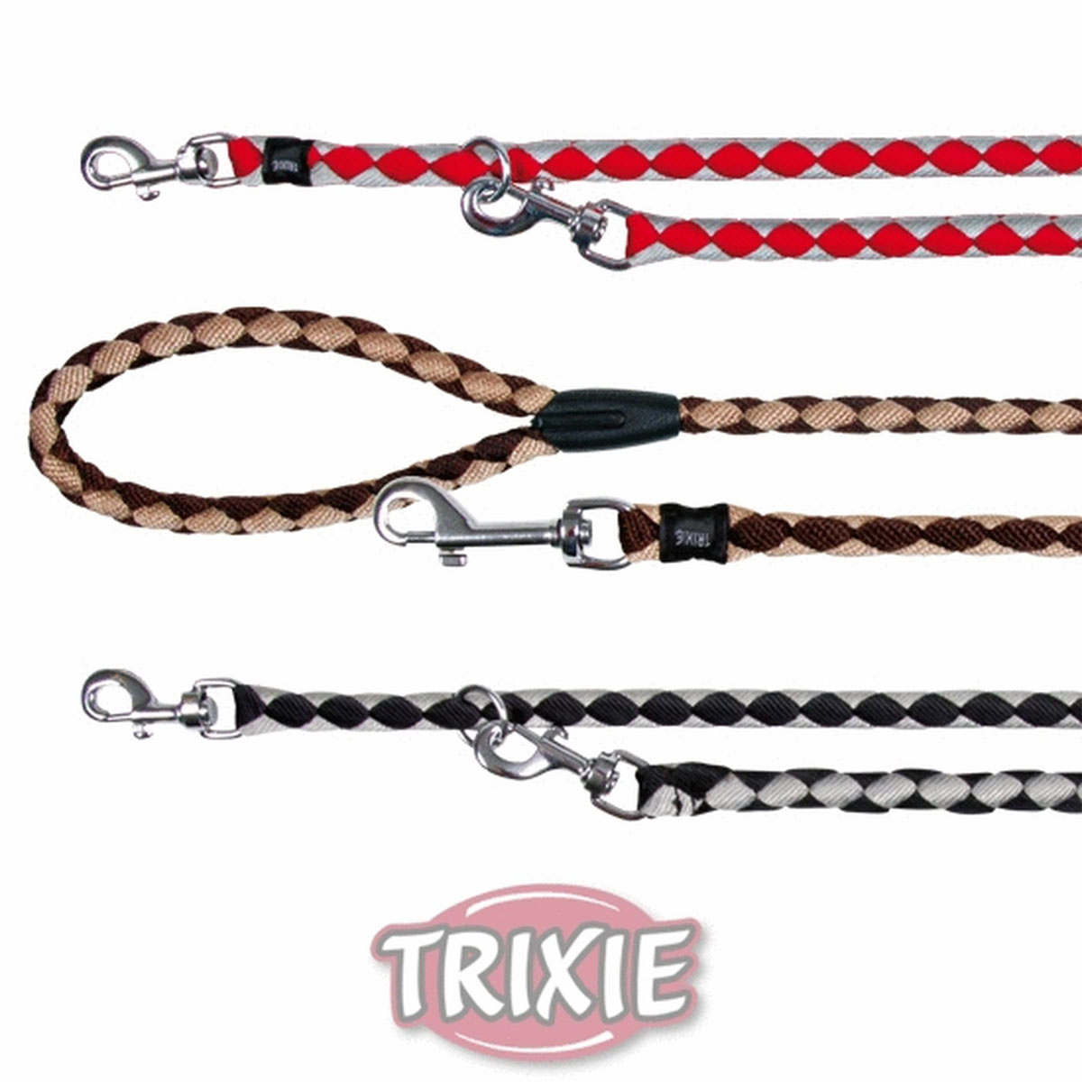 Trixie  Cavo Leine schwarz/silber S-XL 1m/12 mm Bild 1