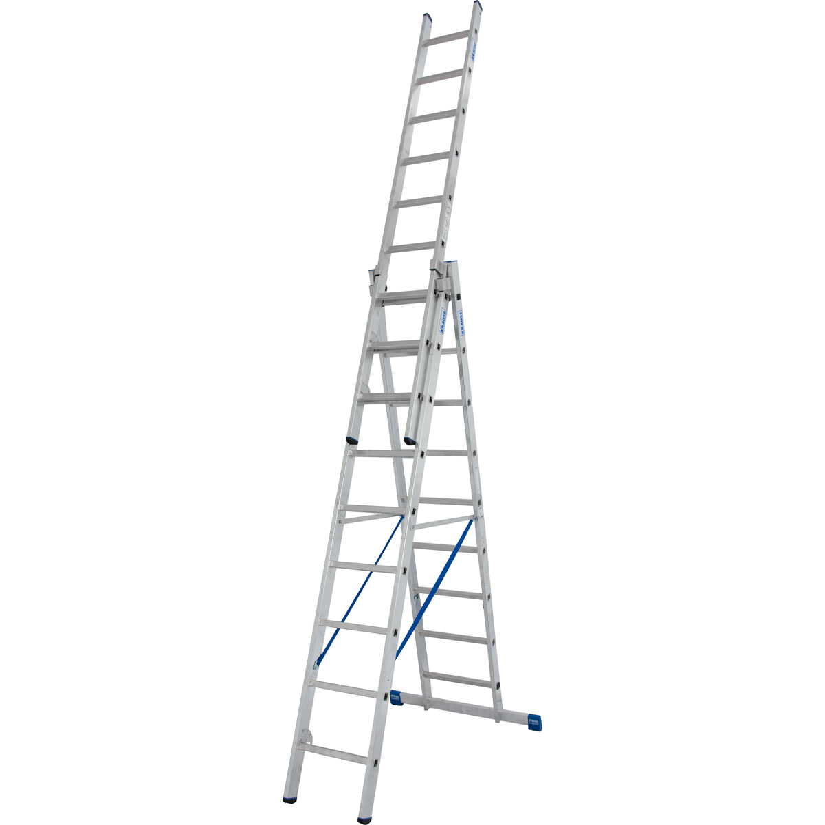 Krause STABILO SPROSSEN-VIELZWECKLEITER DREITEILIG TREPPENGÄNGIG 3 x 9 SPROSSEN