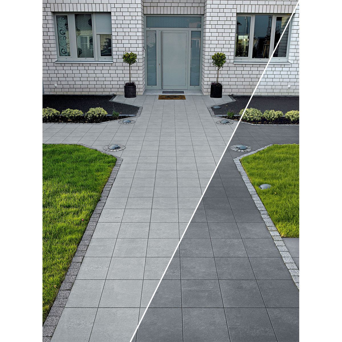 Lusit  Beton-Gehwegplatte anthrazit 50 x 50 x 5 cm Bild 4