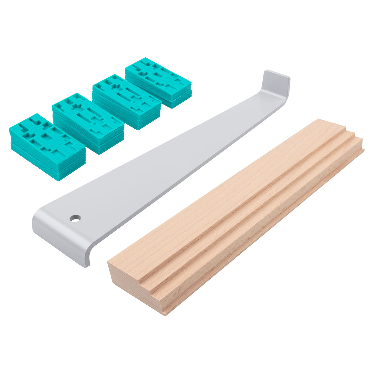 Wolfcraft  Verlege-Set für Laminat Parkett Kork 22- teilig