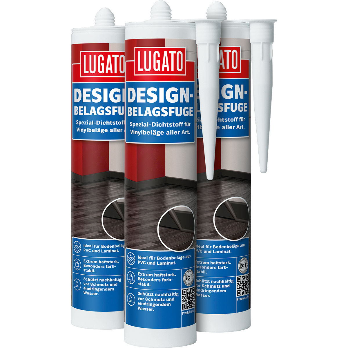 Lugato Designsbelags-Fuge grau 310 ml
