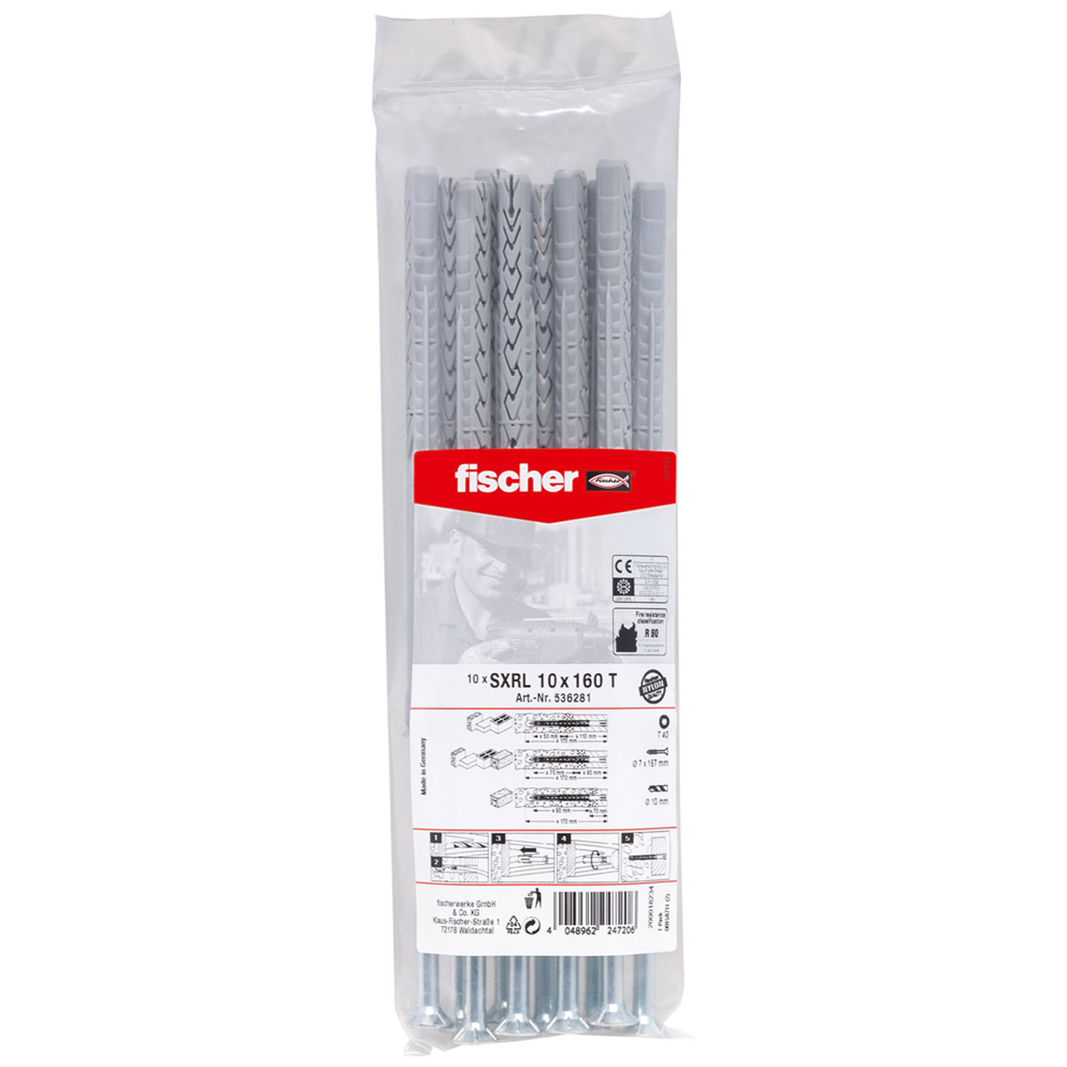 Fischer Langschaftdübel SXRL 10 x 160 mm T 10 Stück Fischer Langschaftdübel SXRL 10 x 160 mm T 10 Stück