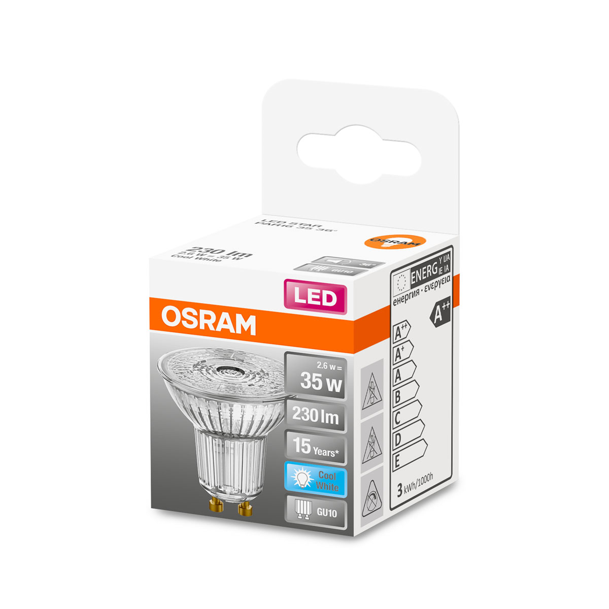 Osram LED-Leuchtmittel Reflektor 36 Grad 35W kaltweiß Bild 2