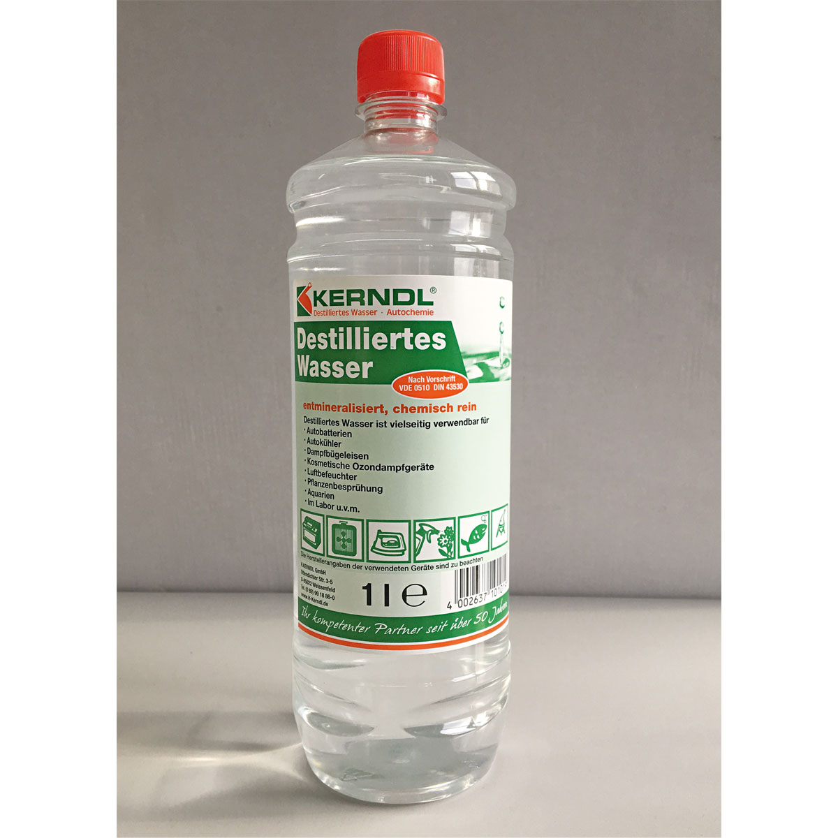 Destilliertes Wasser 1 L Flasche