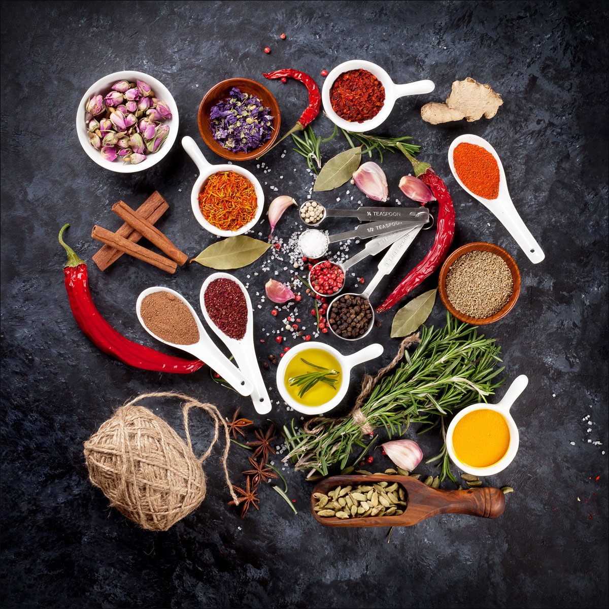 Glas-Art Spicery II 20 x 20 Glasbild