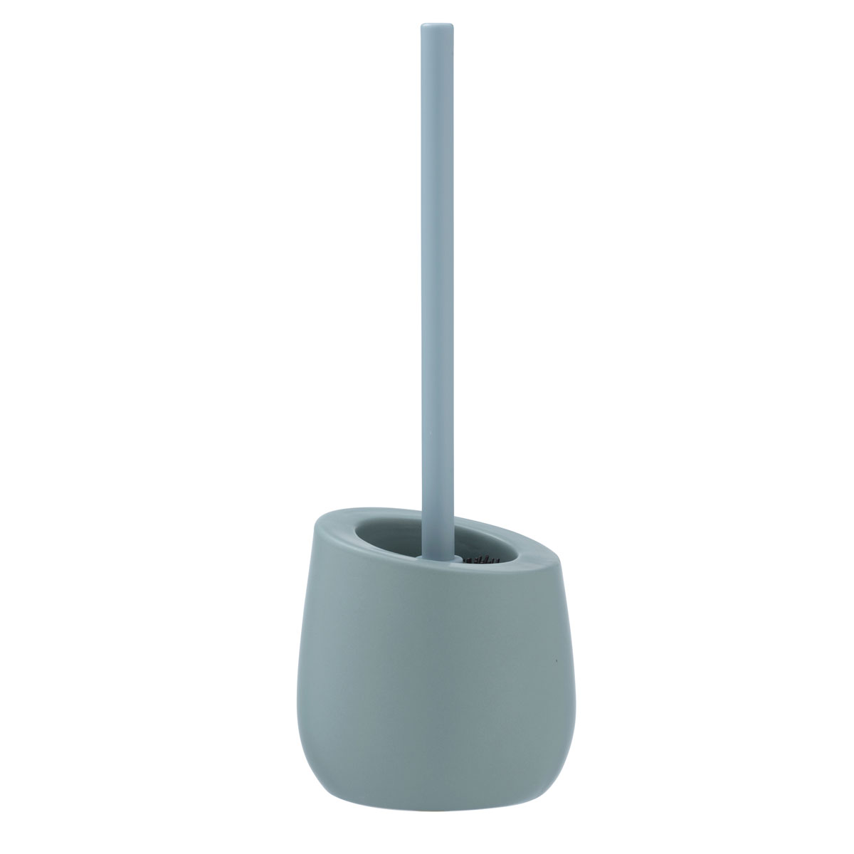 Wenko  WC-Garnitur Badi Blaugrau Keramik WC-Bürstenhalter Bild 6