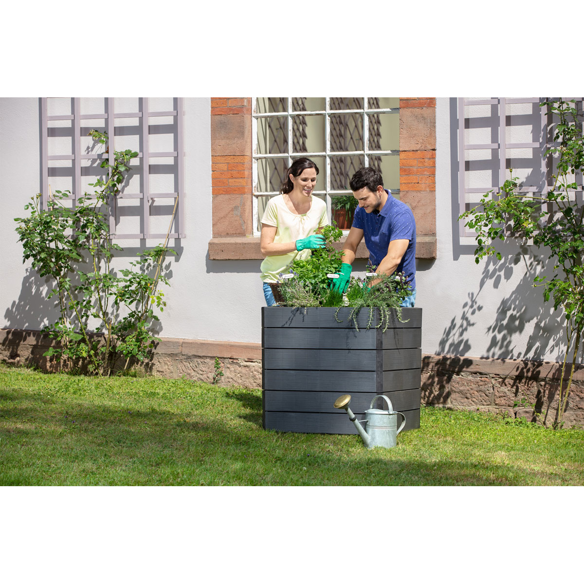 Garantia Hochbeet ERGO QUADRO M 75 Wood inkl FLORA Bild 6