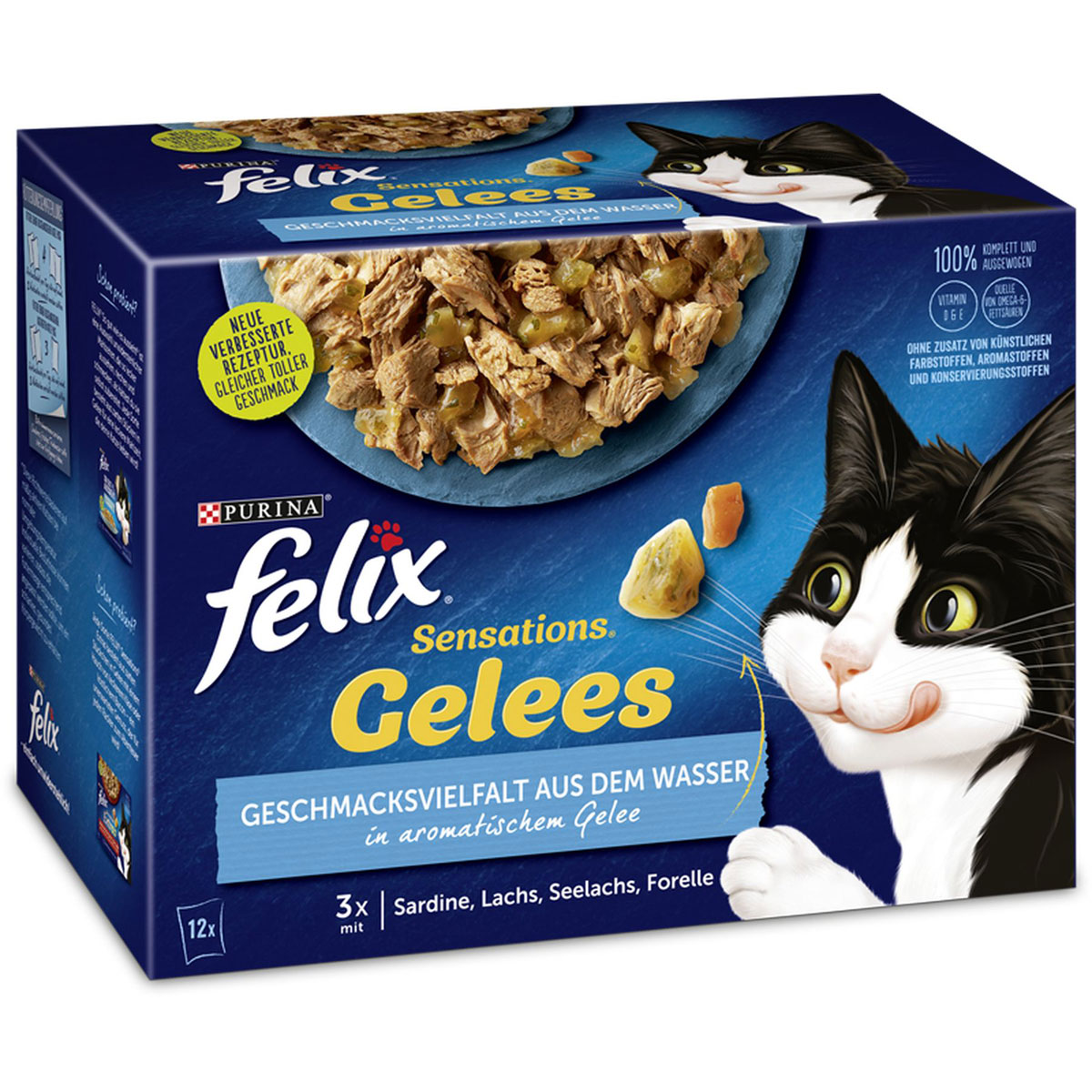 Felix „Sensation Gelee“ vom Wasser, 12x85g, Portionsbeutel