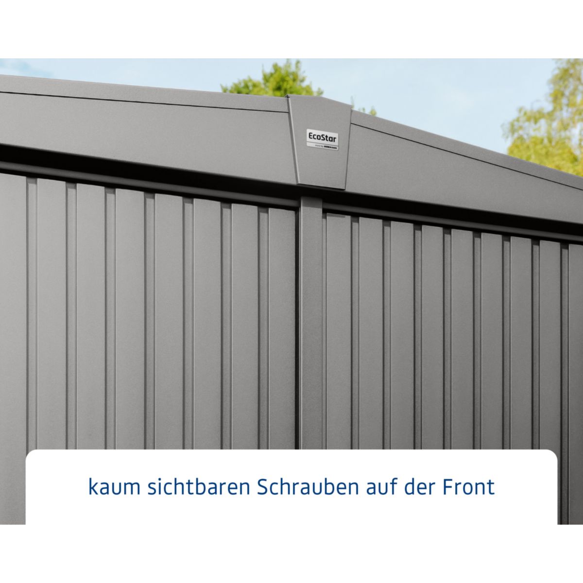 EcoStar  Gerätehaus Trend-STyp 3RAL9007 2 flg Bild 4