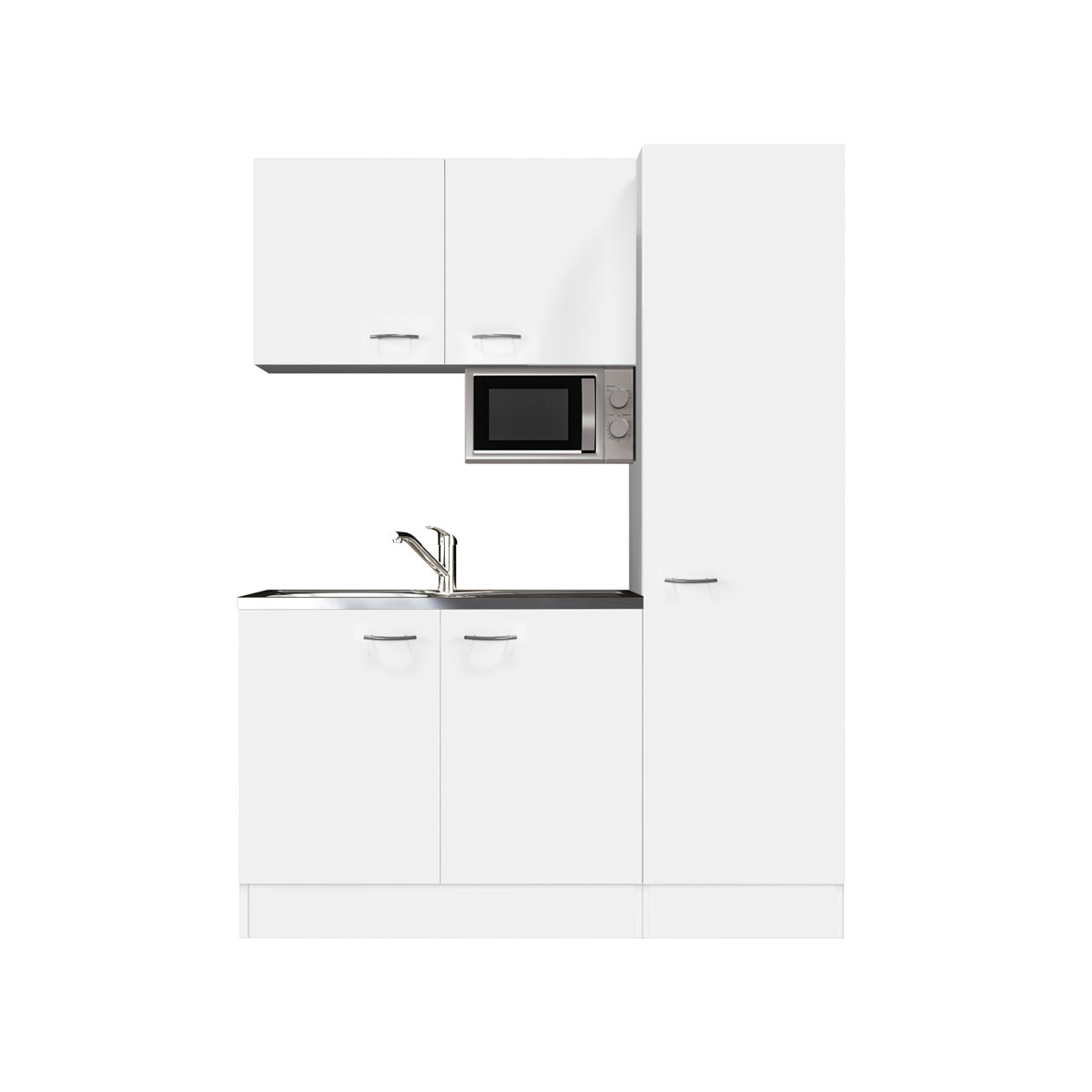 Flex-Well Singleküche „WITO 1005-000“, 150x60 cm, weiß