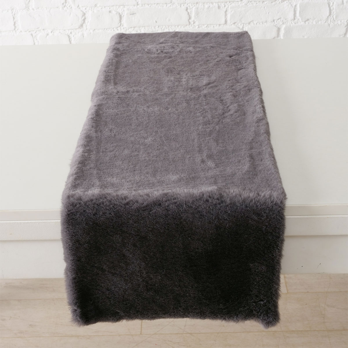 Tischläufer Liz Rechteck 140x34x2 grau