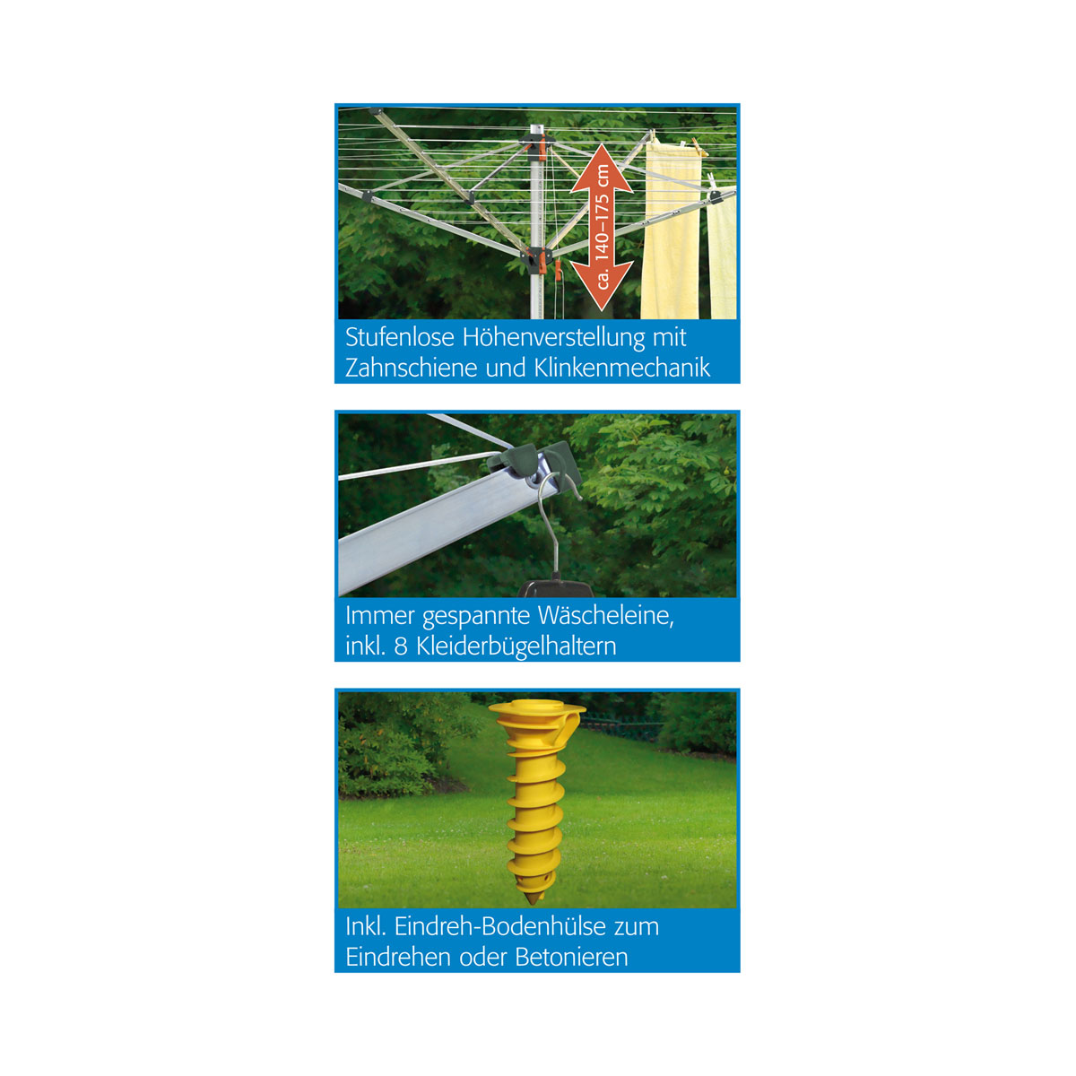 Juwel Wäschespinne Komplettset Bild 4
