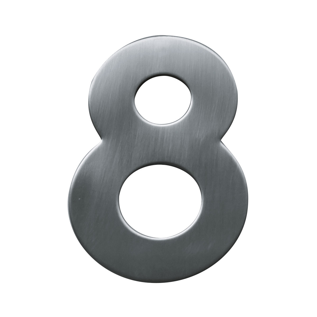 Alpertec Edelstahl-Hausnummer 8 satiniert