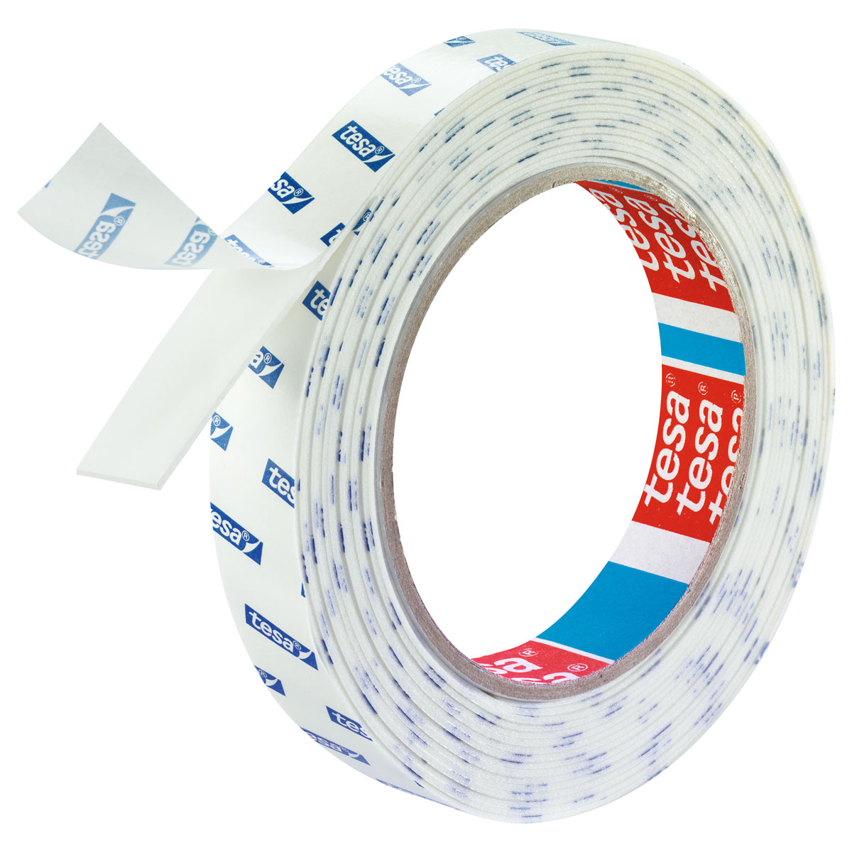 Tesa Montageband für Fliesen 5 m x 19 mm feuchtraumbeständig