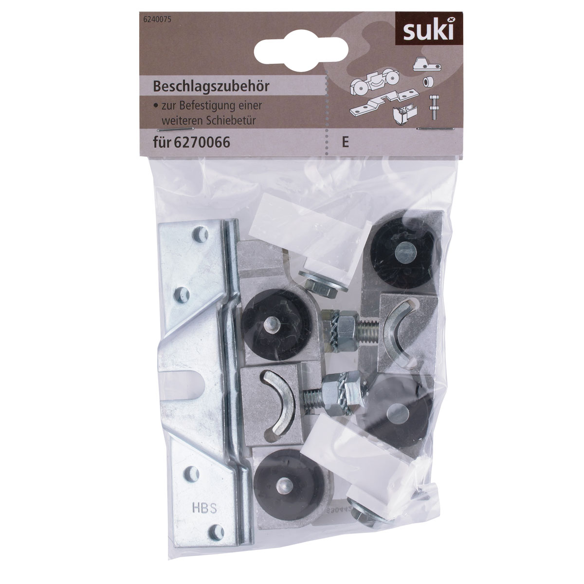 Suki Beschlagszubehör Serie E für Schiebetür-System Bild 1