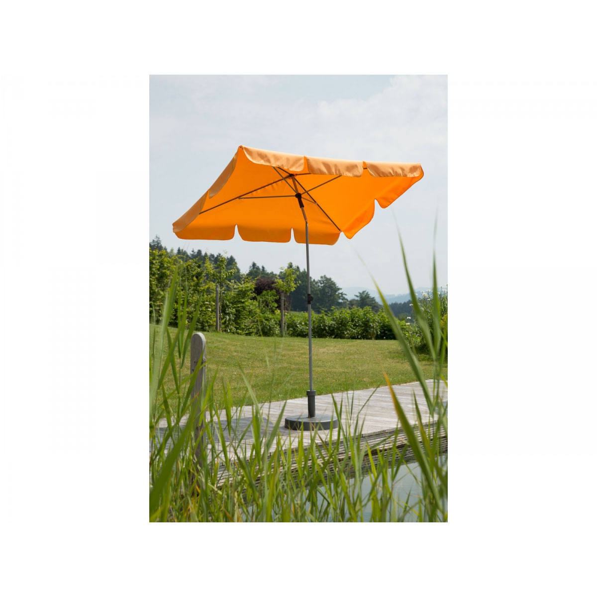 Schneider Schirme Sonnenschirm Locarno 180 x 120 cm Mandarine Bild 2