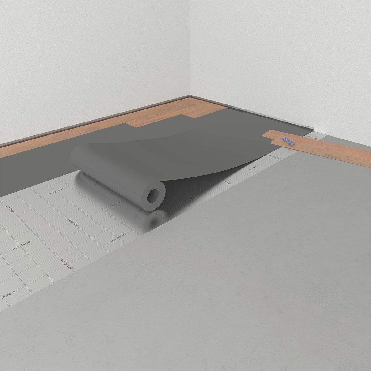 Acerto Trittschalldämmung, 10 m², geeignet für Parkett und Laminat
