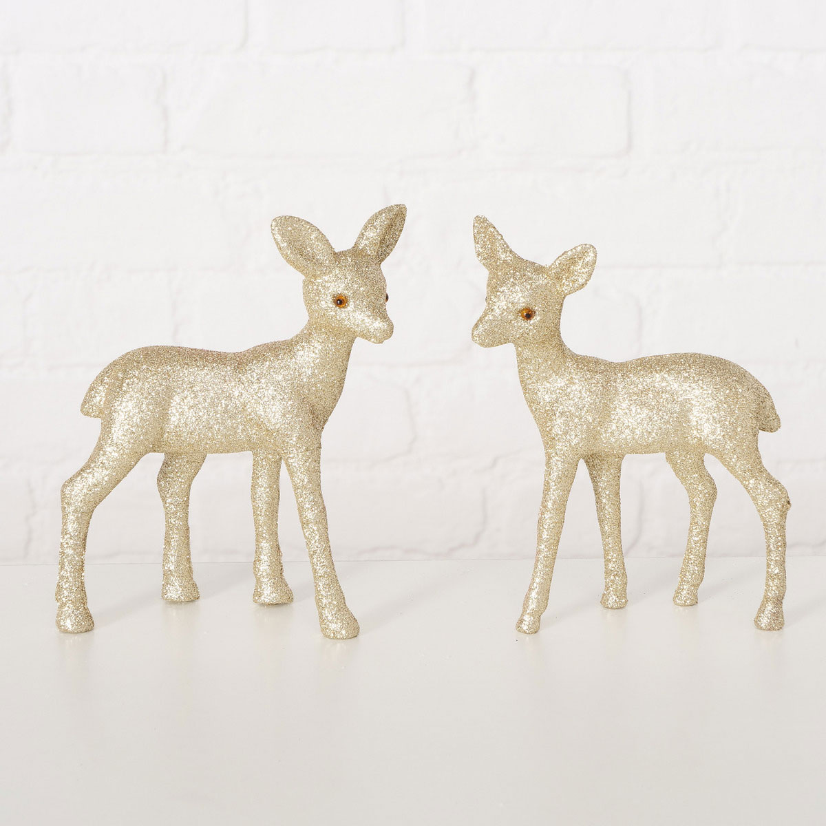 Figur Nelle Reh 2 teilig 13 x 5 x 15 cm gold Kunststoff Bild 4