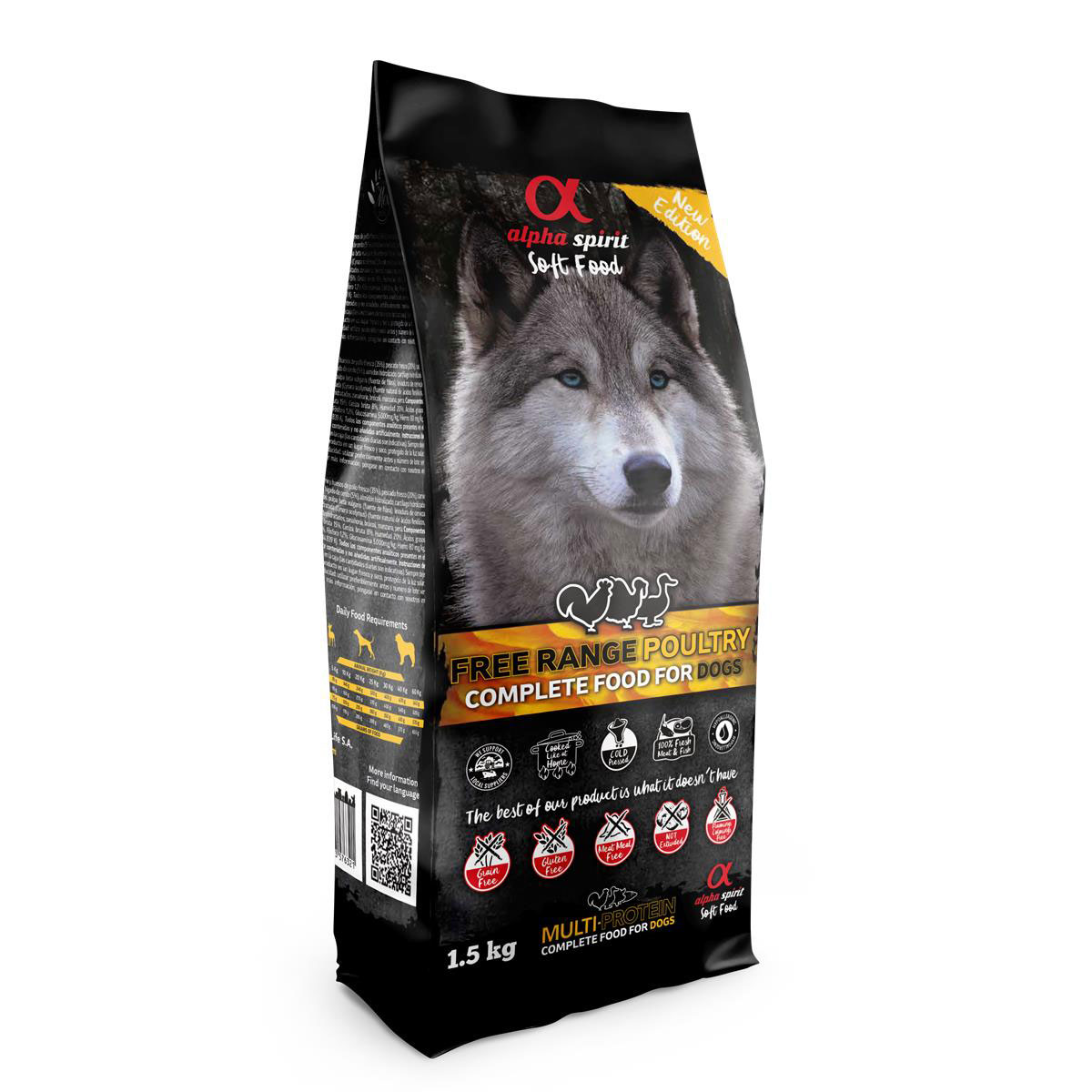 alphaspirit Complete Soft Food Freiland-Geflügel 1,5kg
