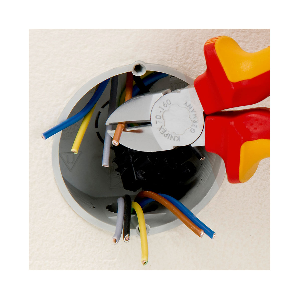 Knipex Seitenschneider VDE 16 cm Bild 2