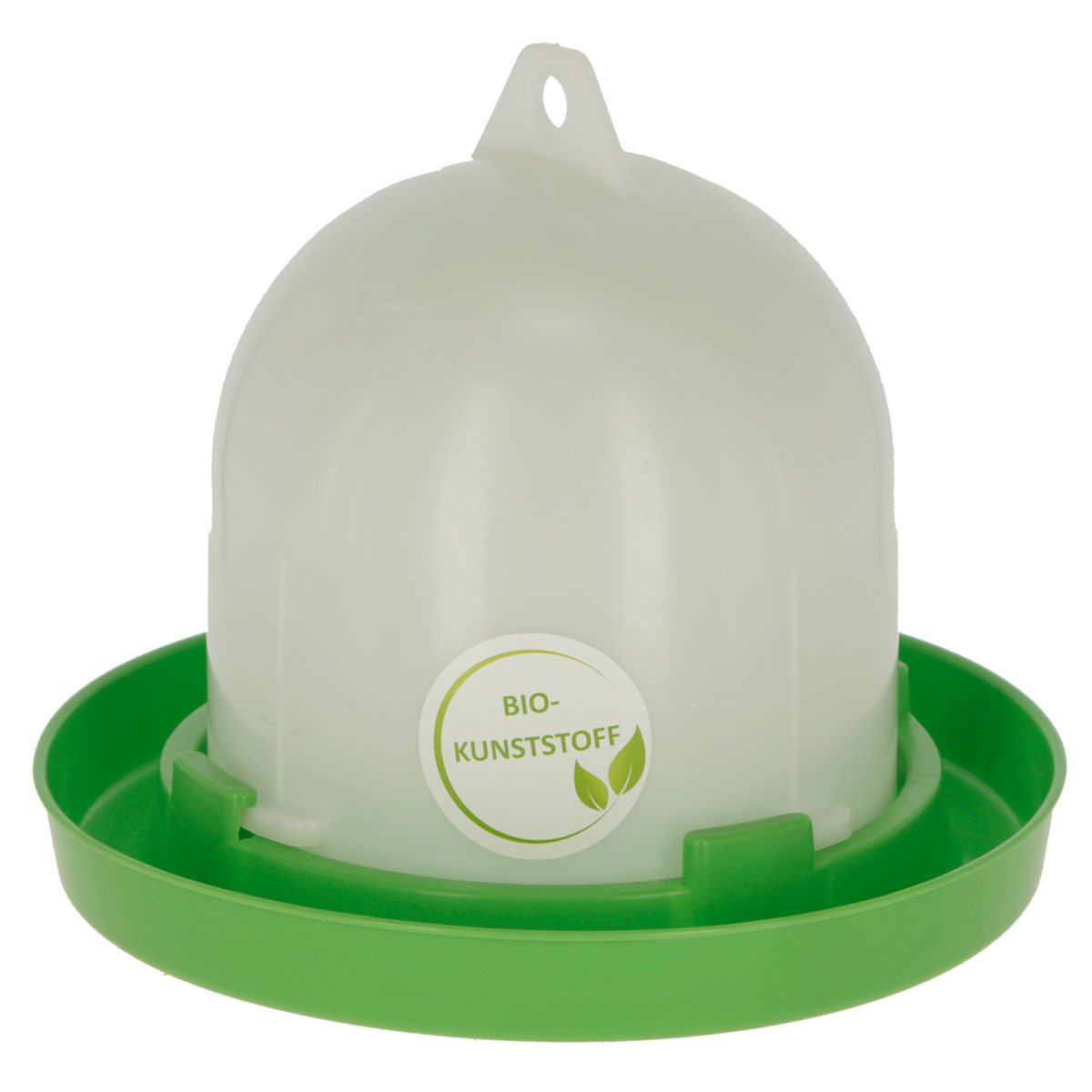 Bio-Kunststofftränke 3,5 L weiß-grün