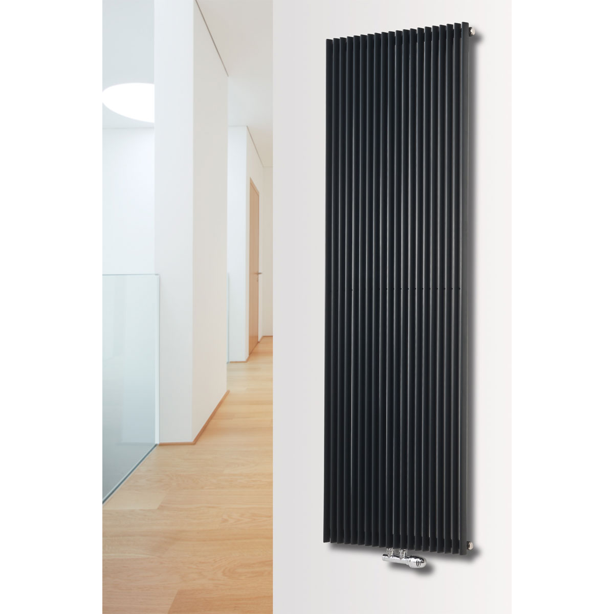 Ximax Raumheizkörper Triton 1800 x 600 mm 1440 Watt Mittenanschluss Anthrazit
