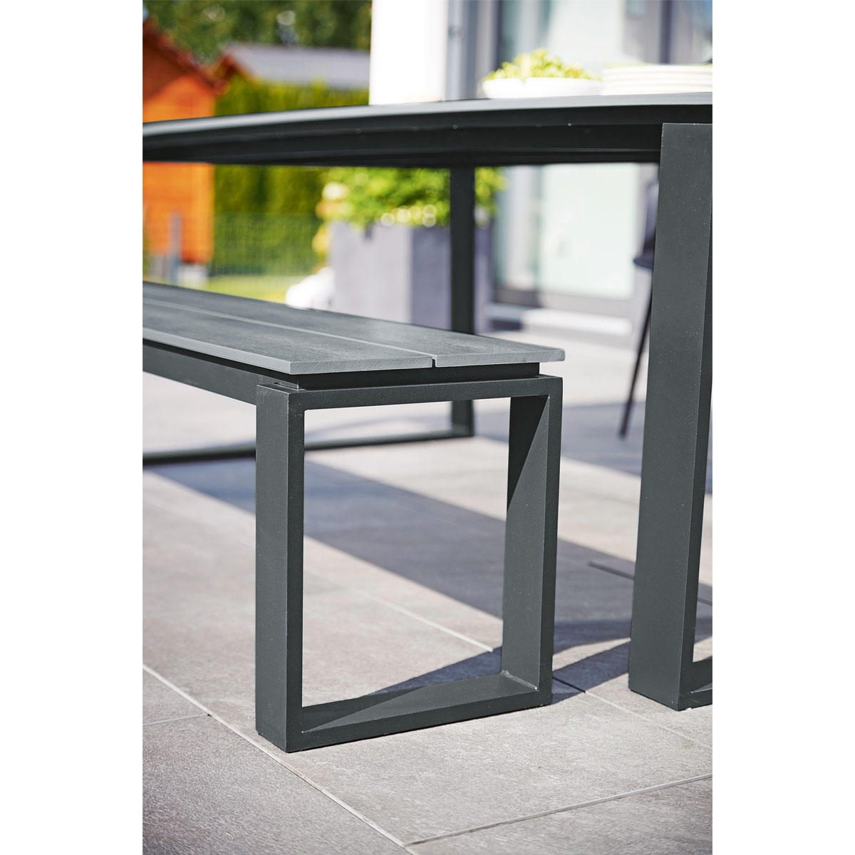 Haveson Sitzbank Madeira grau 180 x 43 x 36 cm Bild 4