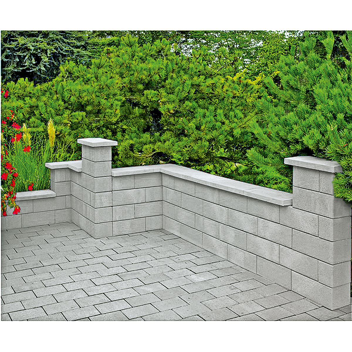 Lusit  Vollstein Bellamur Mini grau 40 x 20 x 16,5 cm Bild 2