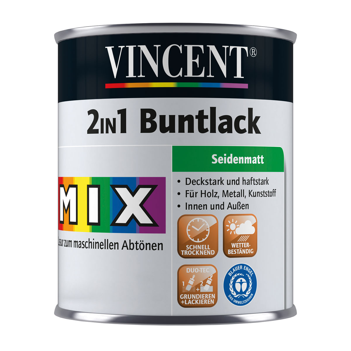 Vincent Lack 2in1 Buntlack Mix it seidenmatt 2,5 l