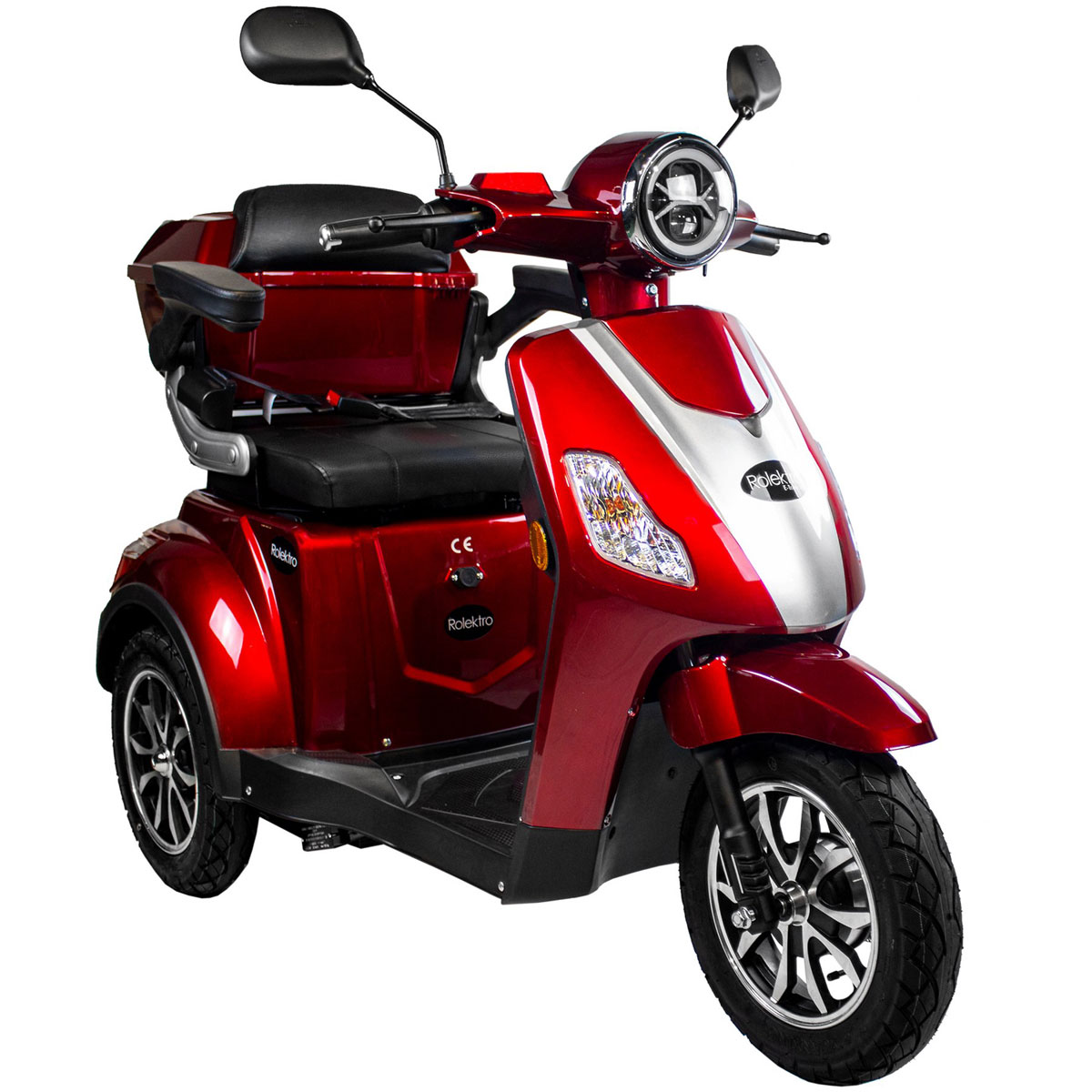 Rolektro E-Dreiradroller „25 V.3“ 1000 W, rot