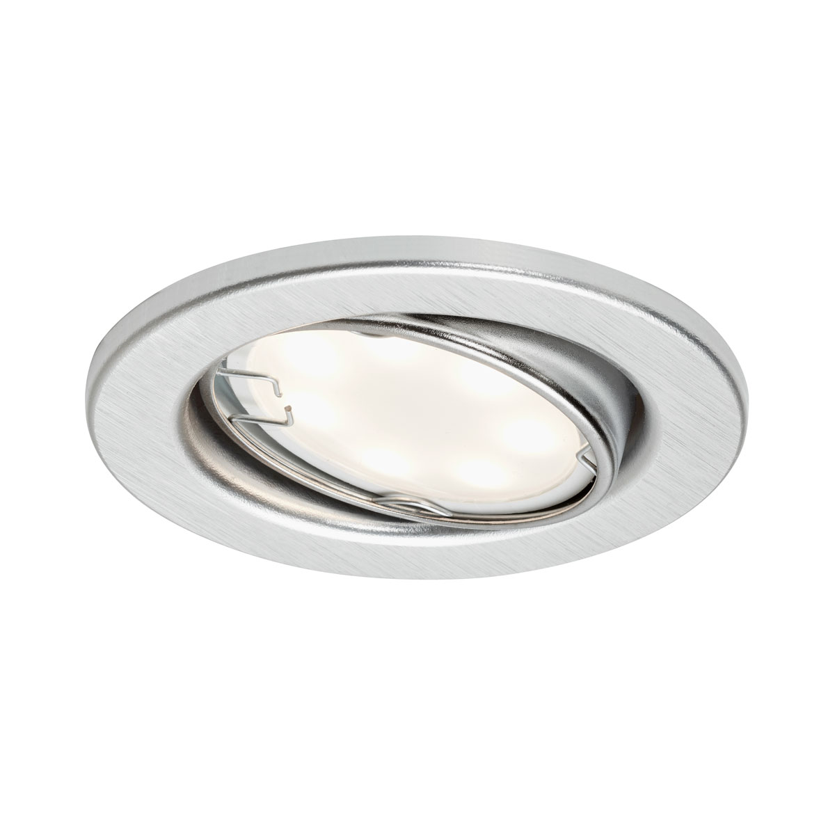 Briloner LED-Einbauleuchten-Set 8,6 x 7 cm grau