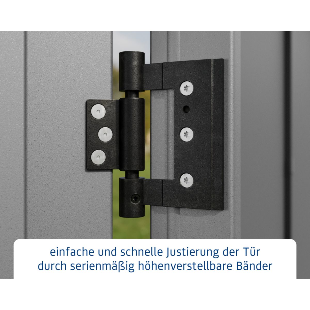 EcoStar  Gerätehaus Elegant-PTyp 3RAL9007 2 flg Bild 5