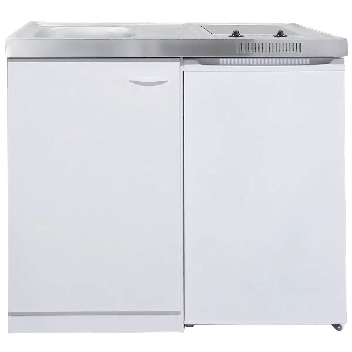 Respekta Miniküche Levin MK100WCS weiß 100 cm Bild 1