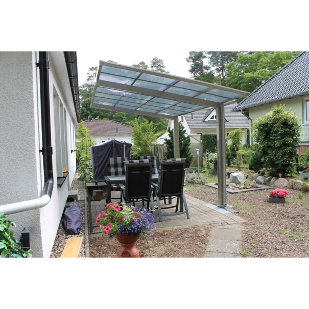 Ximax Carport Alu Linea 60 Edelstahl-Look Bild 7