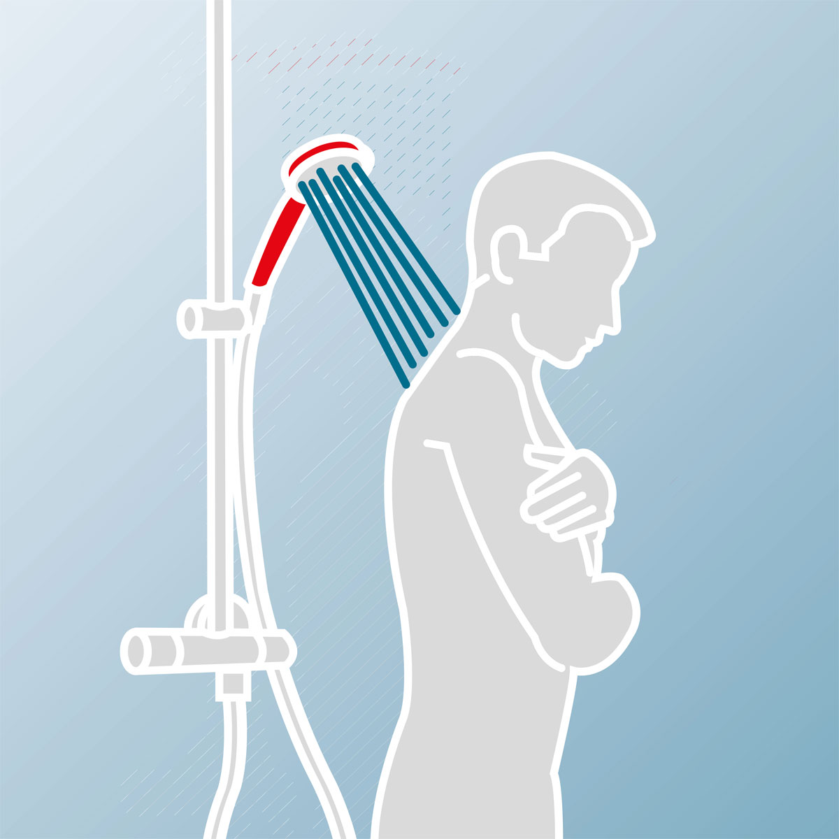 Schulte DuschMaster Rain Kopfbrause mit Umsteller Bild 7