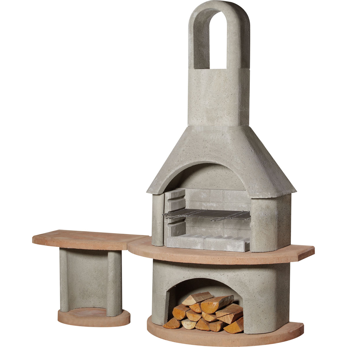 Buschbeck Gartengrillkamin Carmen mit Tisch
