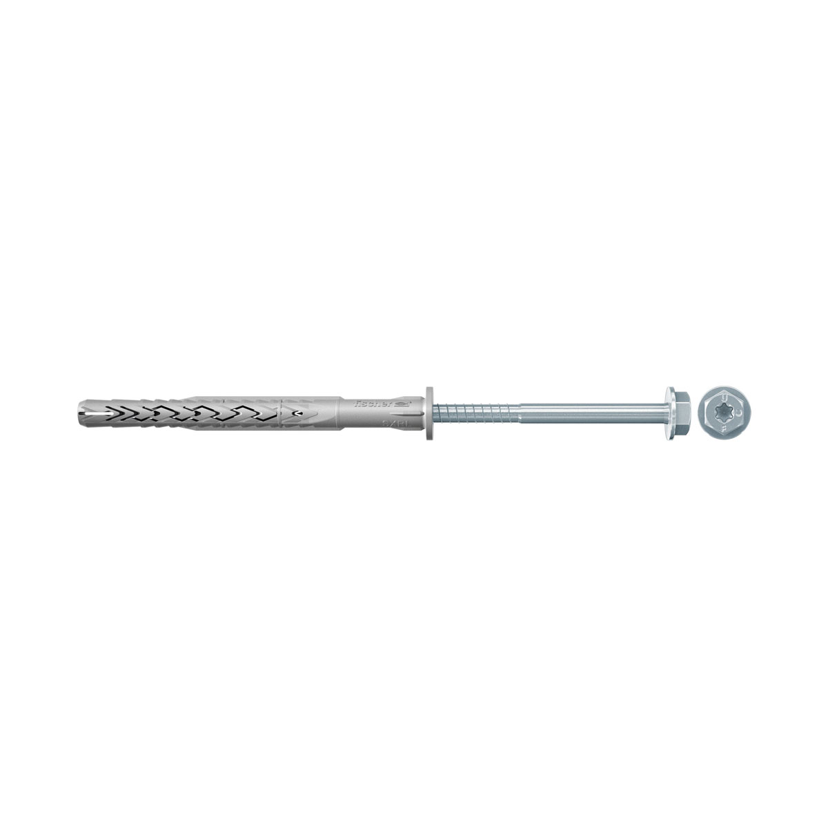 Fischer Langschaftdübel SX RL 14 x 100 mm Sechskantschraube mit U-Scheibe 1 Stück
