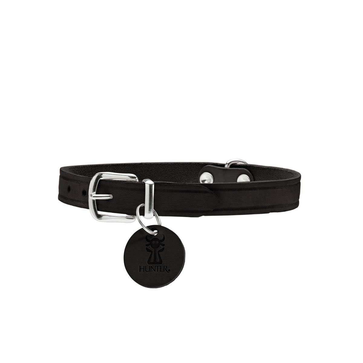 Hunter  Halsband Aalborg Softvollrindleder schwarz 60