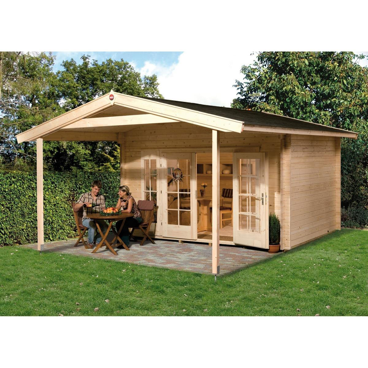 Weka Weekendhaus 137 A Größe 1/2 460 x 510 x 262 cm