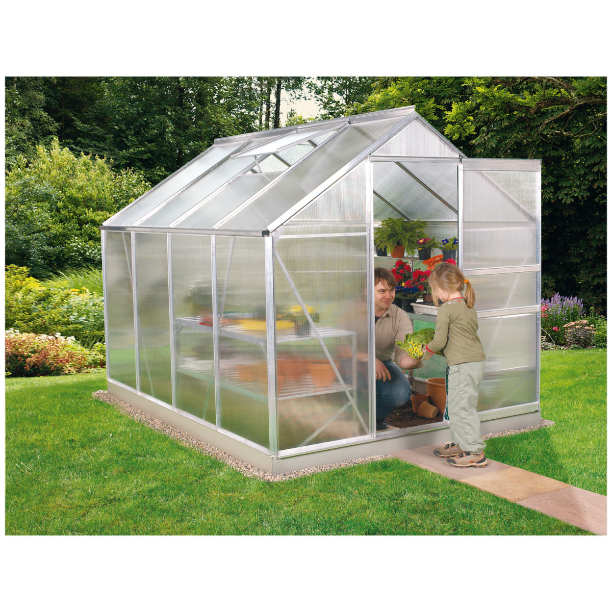 Vitavia Gewächshaus Calypso 5800 silber 4 mm 5,8m² Bild 2