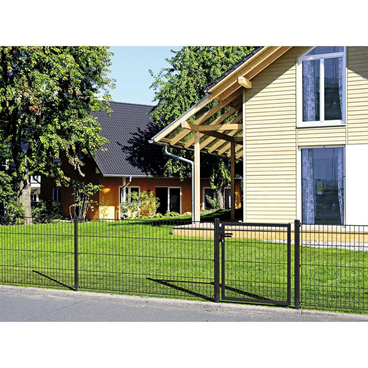 Durabil Einstab-Gittermatte anthrazit 200 x 100 cm Bild 2