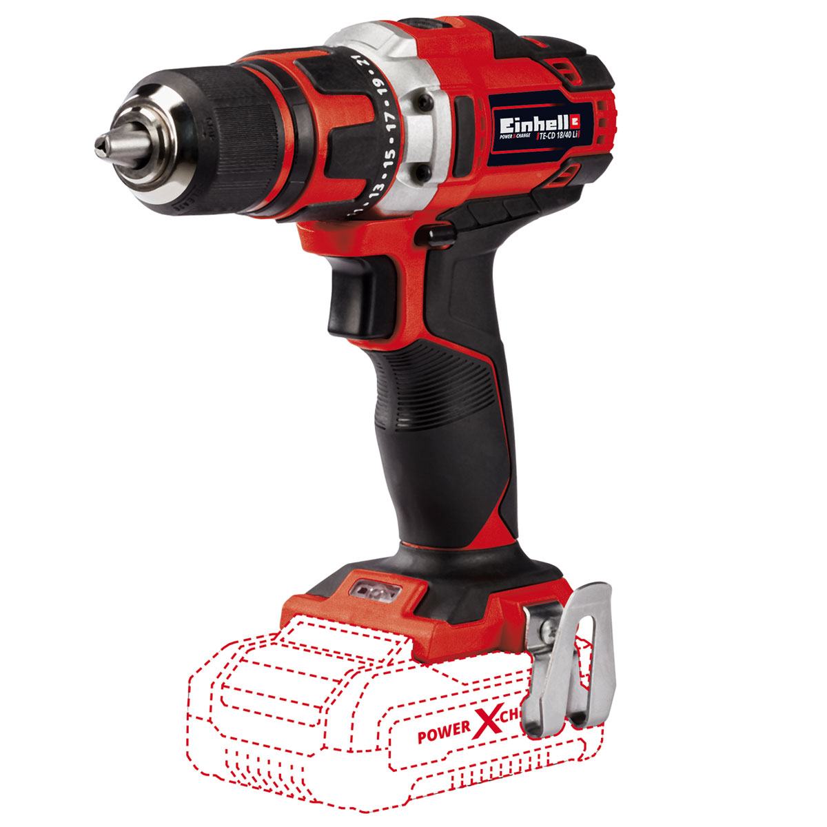 Einhell Akku-Bohrschrauber TE-CD 18/40 Li Solo