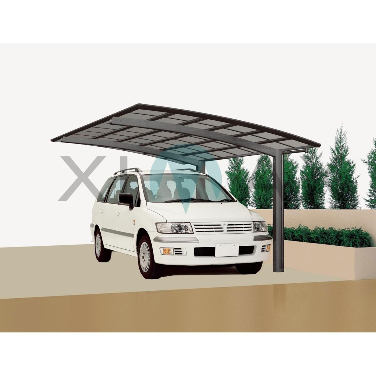 Ximax Carport Alu Portoforte 110 Mattbraun SL und SB Bild 2